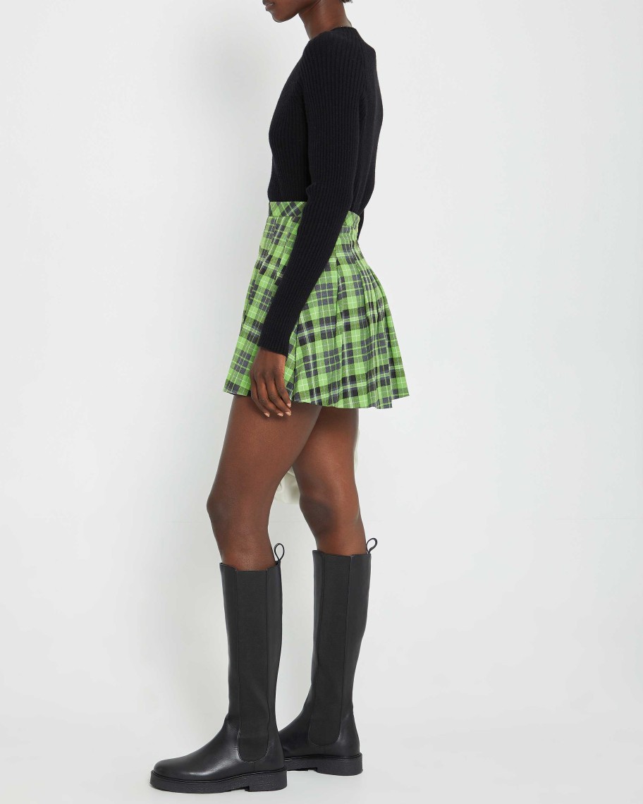 Clothing kourt | Kennie Mini Skirt Kiwi Plaid