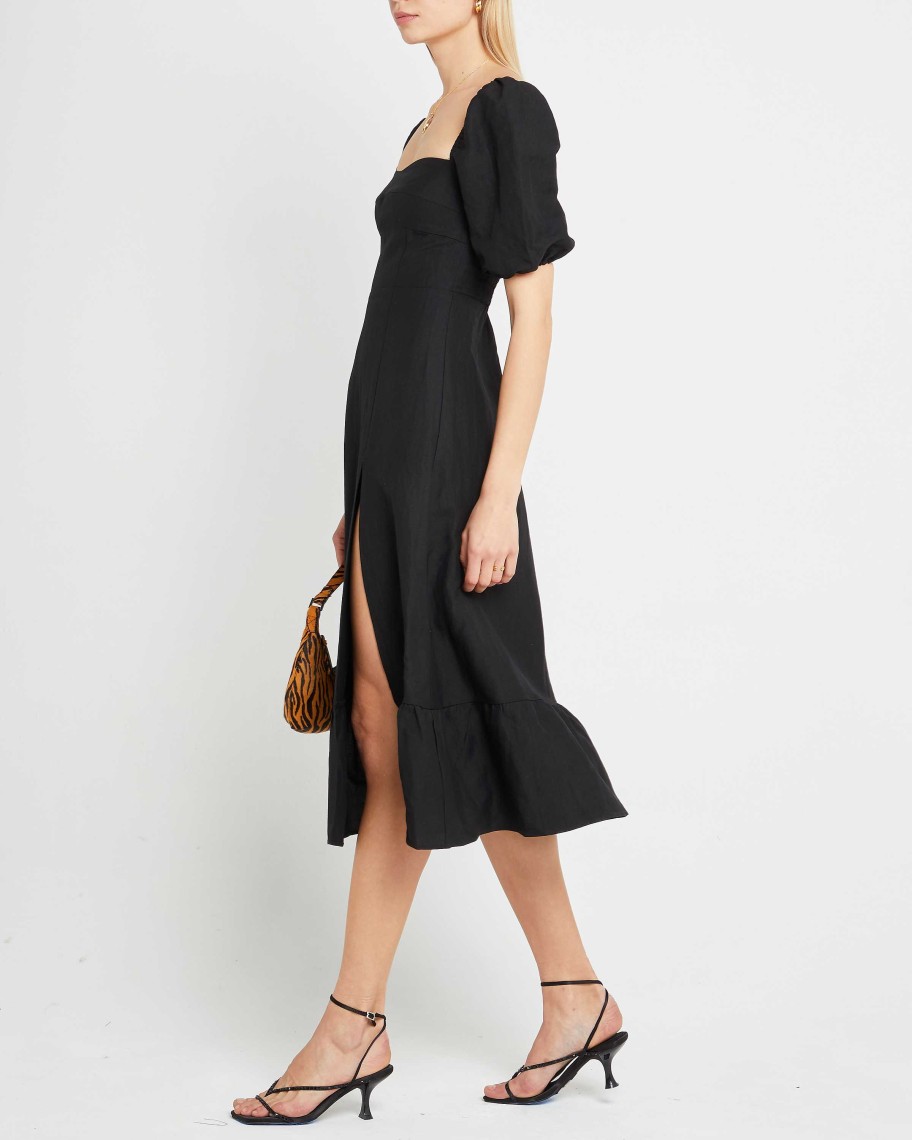 Clothing o.p.t | Violetta Midi Dress Black