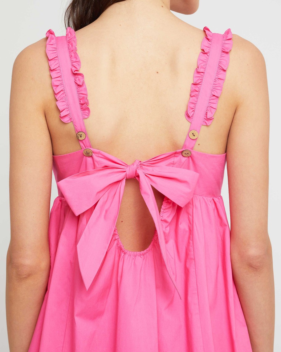 Clothing o.p.t | Maude Cotton Dress Hot Pink