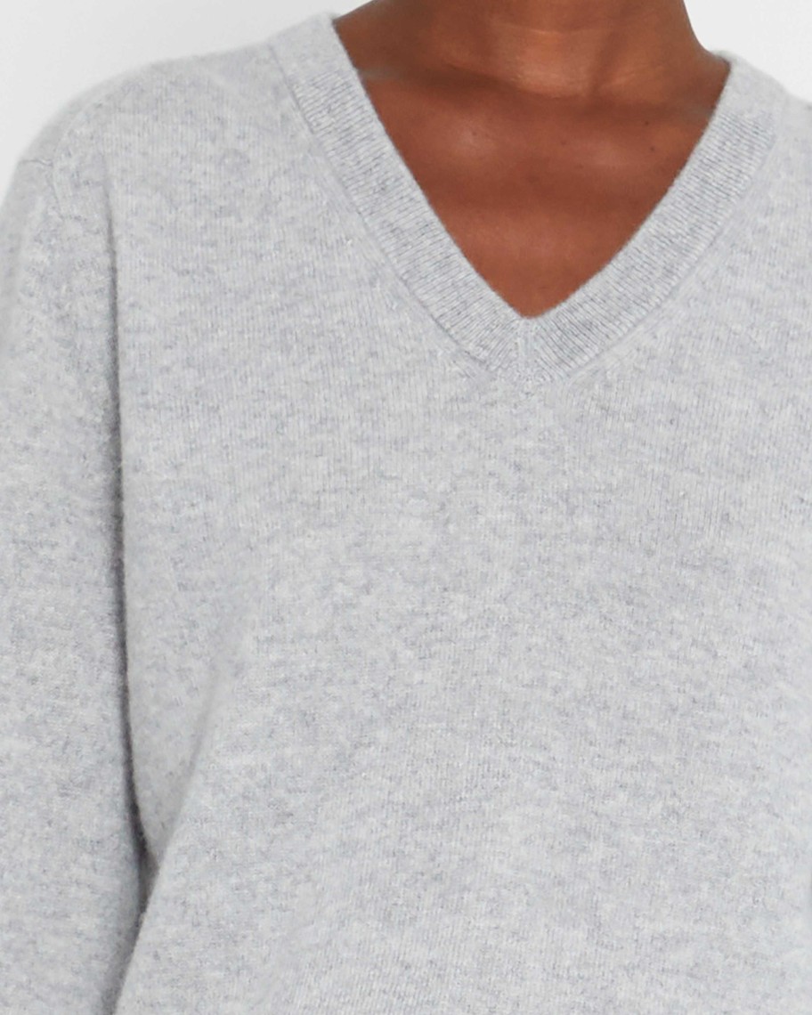 Clothing CAARA | Capi Cashmere Sweater Heather Grey