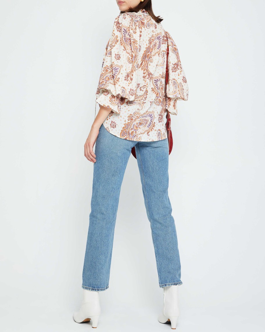 Clothing o.p.t | Rosa Top Rust Paisley