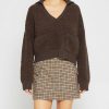 Clothing kourt | Hartley Collared Boucle Sweater Coffee