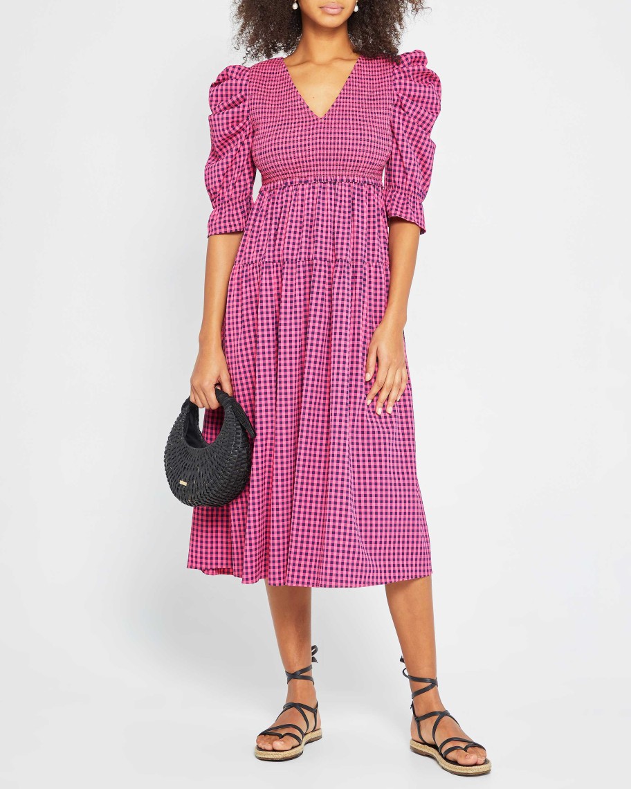 Clothing CAARA | Toba Dress Magenta