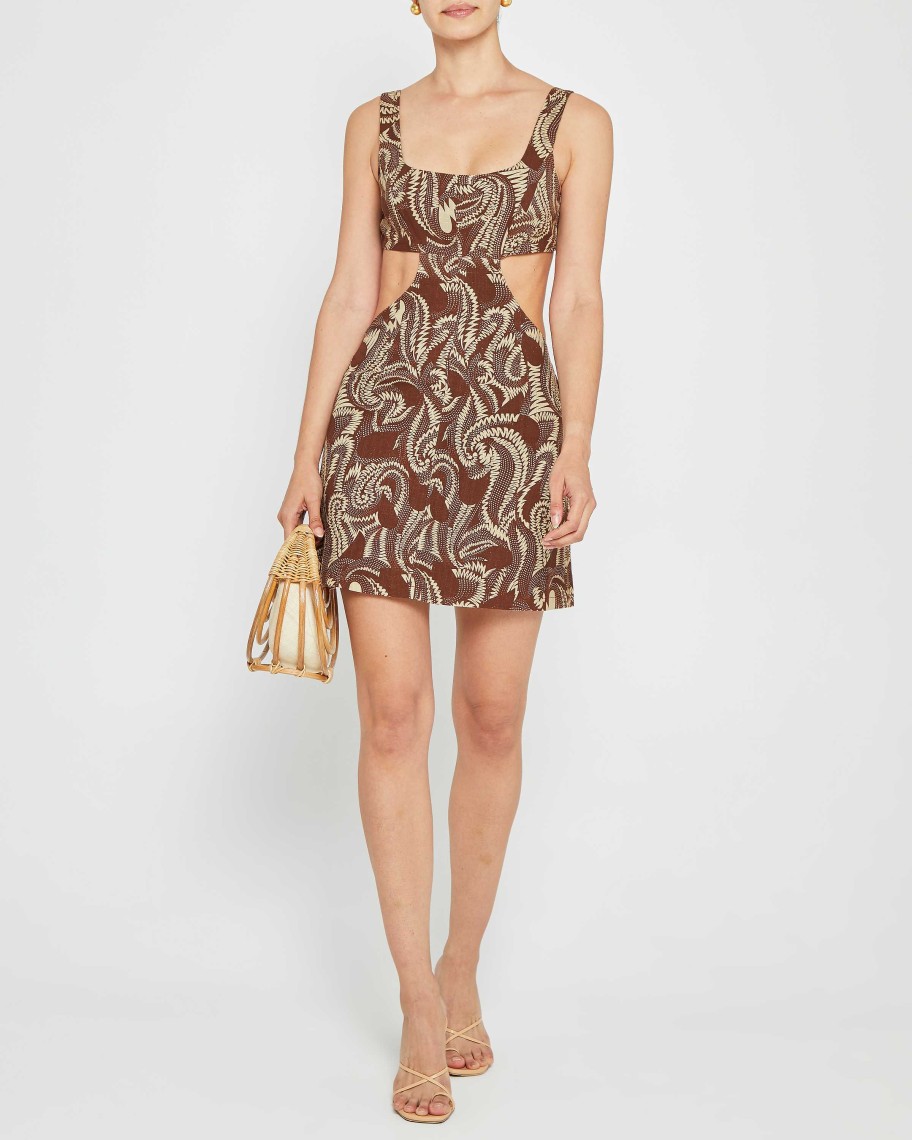 Clothing kourt | Matilde Mini Dress Cocoa Print