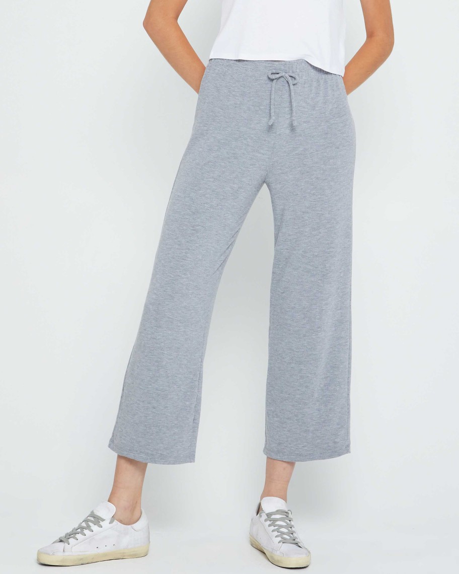 Clothing CAARA | Lounge Around Ankle Sweatpant Heather Grey