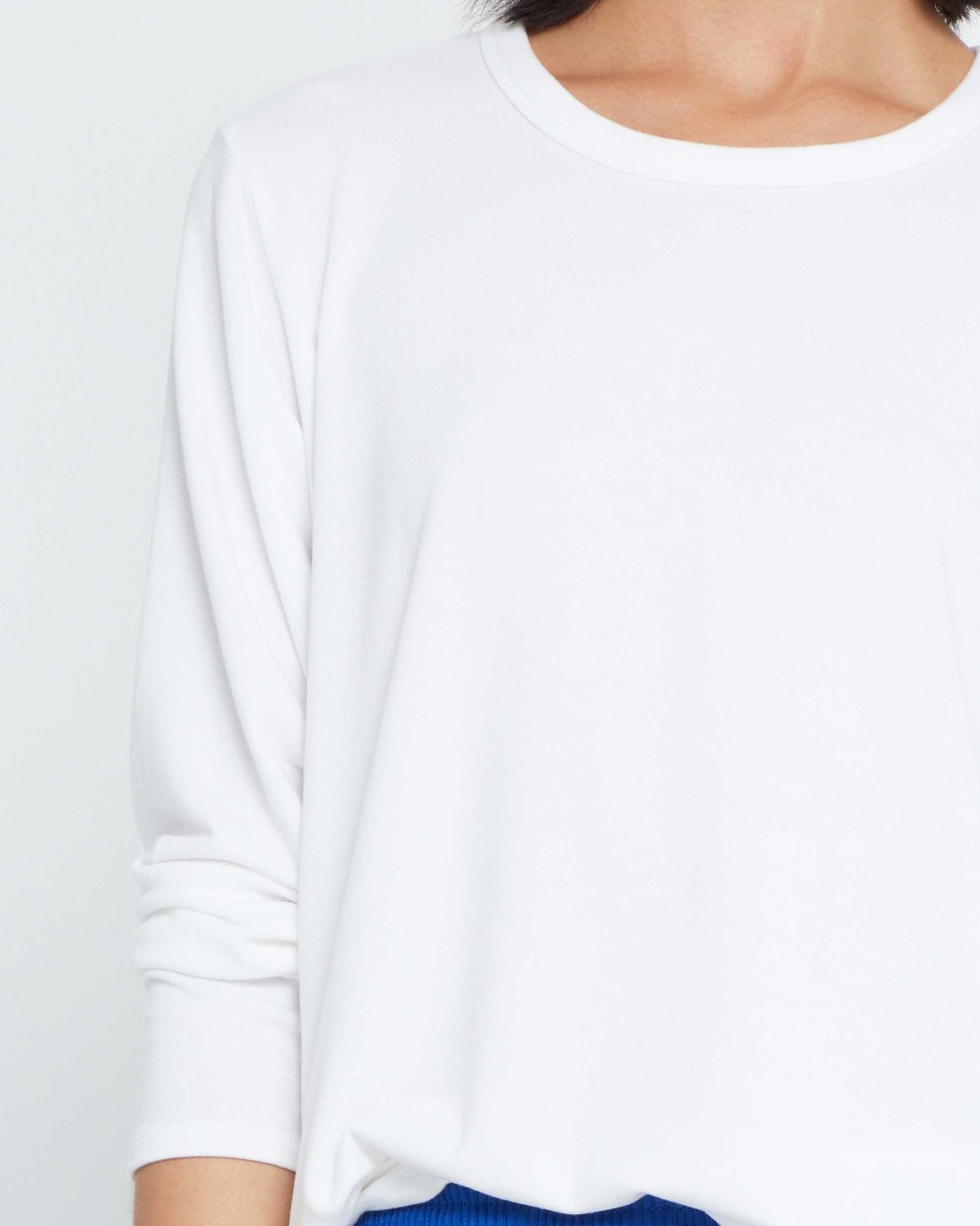 Clothing CAARA | Lounge Around Longsleeve White