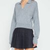 Clothing CAARA | Mia Cashmere Sweater Heather Grey