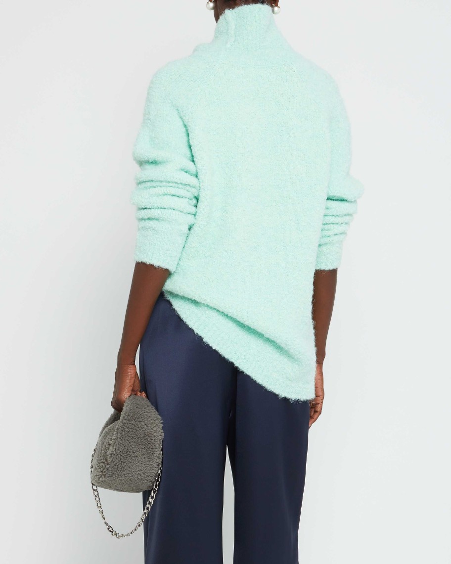 Clothing CAARA | Milly Turtleneck Sweater Sage Green