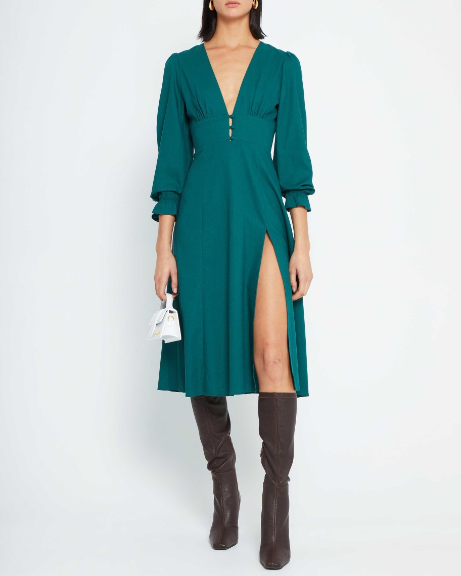 Clothing o.p.t | Alicent Dress Dark Teal