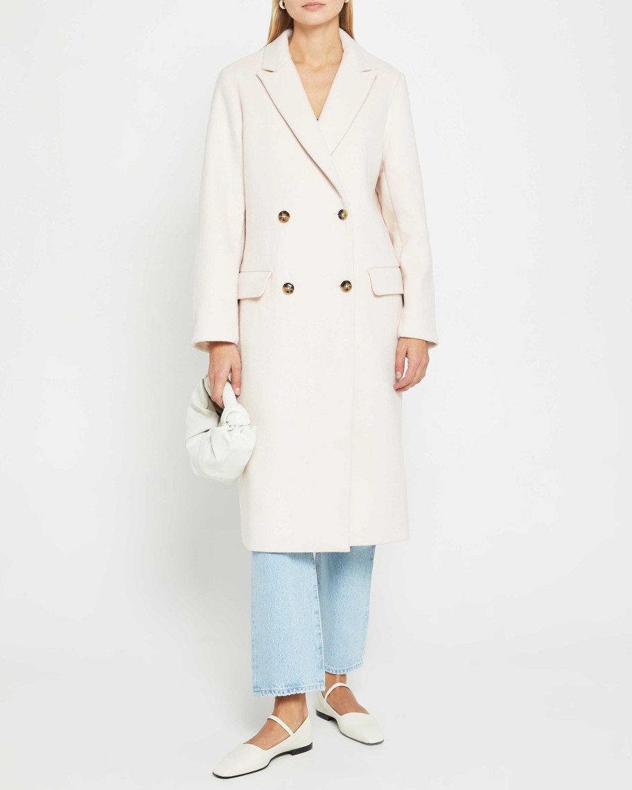 Clothing CAARA | Frank Double Breasted Coat Beige