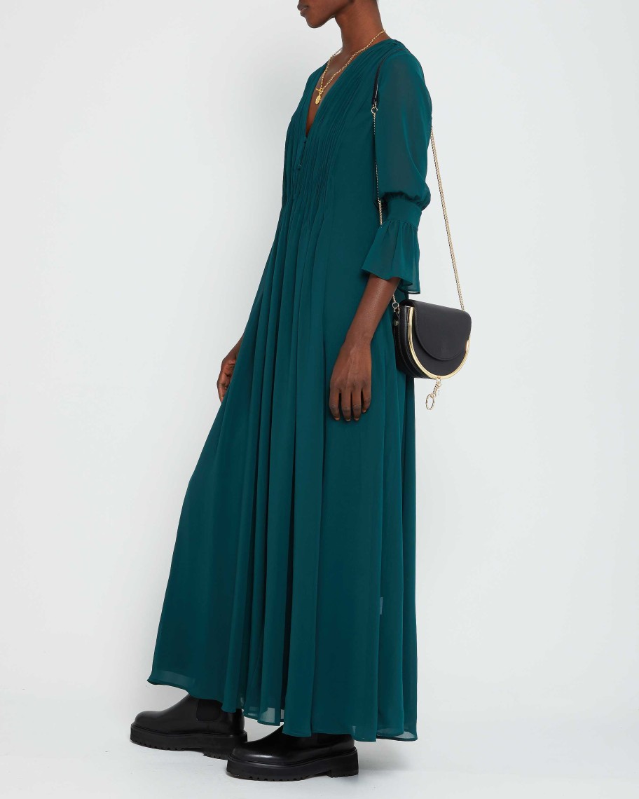 Clothing CAARA | Millie Dress Dark Green