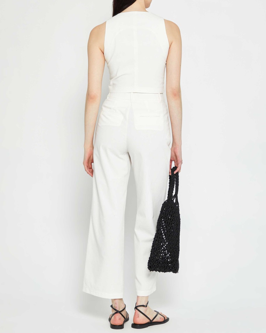 Clothing CAARA | Serene Vest Set White