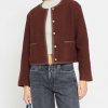 Clothing kourt | Joe Relaxed-Fit Cropped Jacket Chocolate