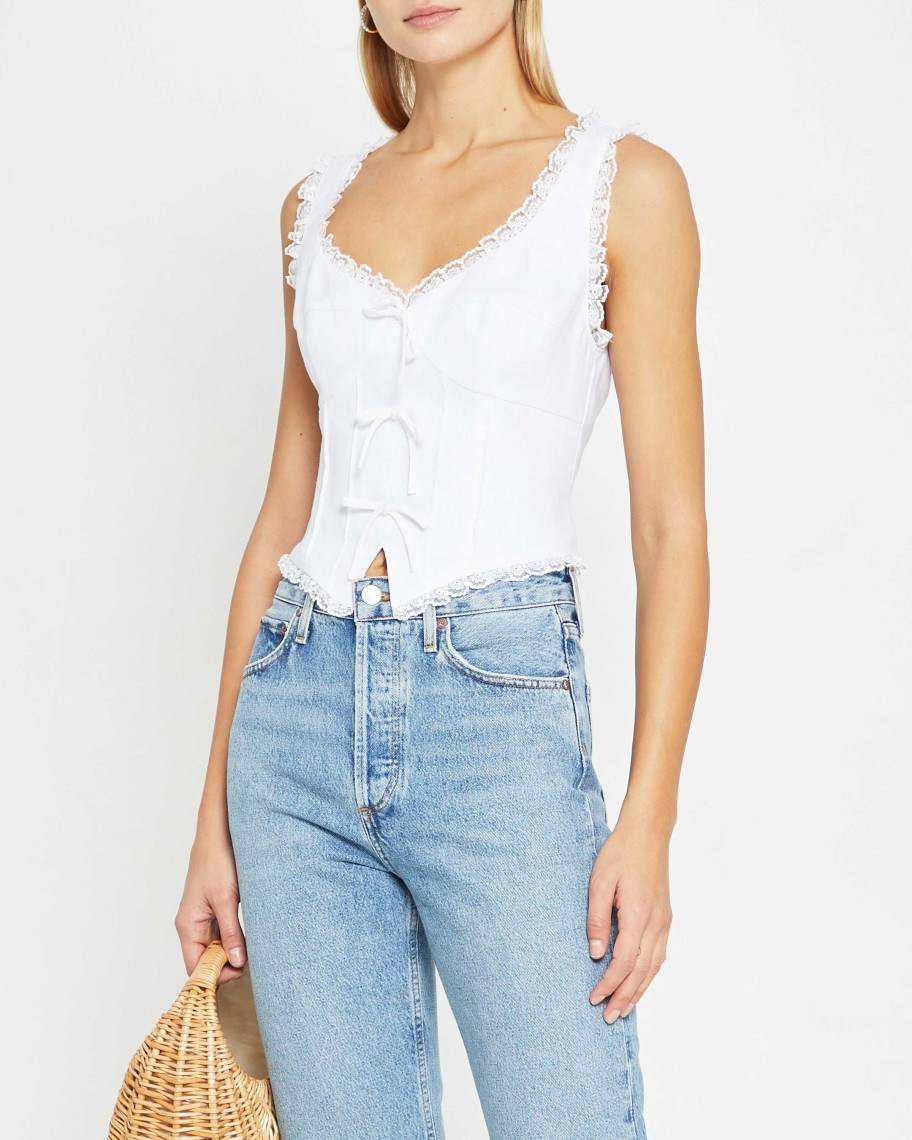 Clothing kourt | Giogia Linen Top White