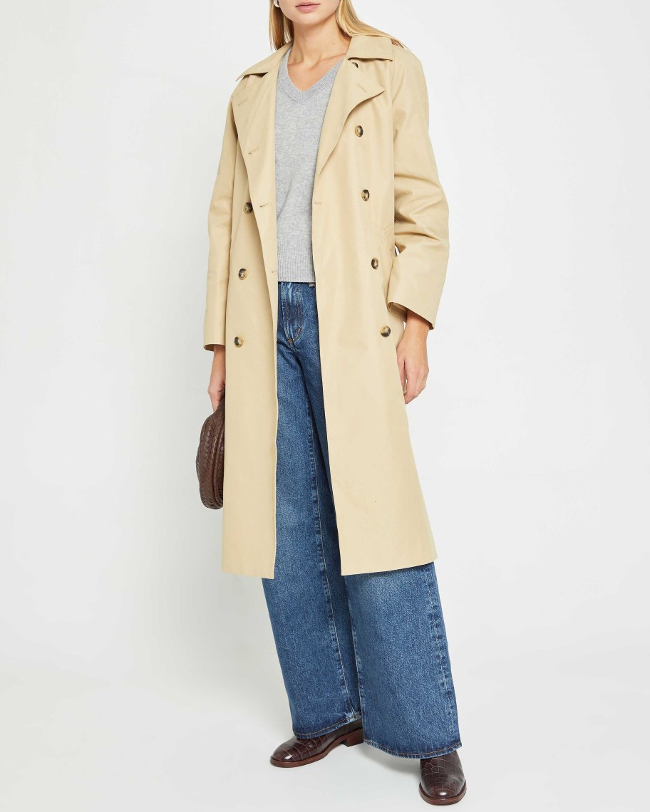 Clothing CAARA | Louie Trench Coat Khaki