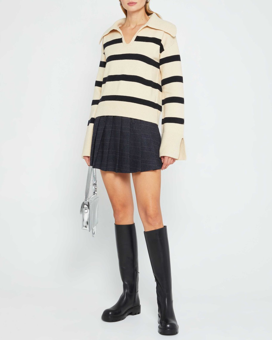 Clothing kourt | Devon Sweater Black Stripe