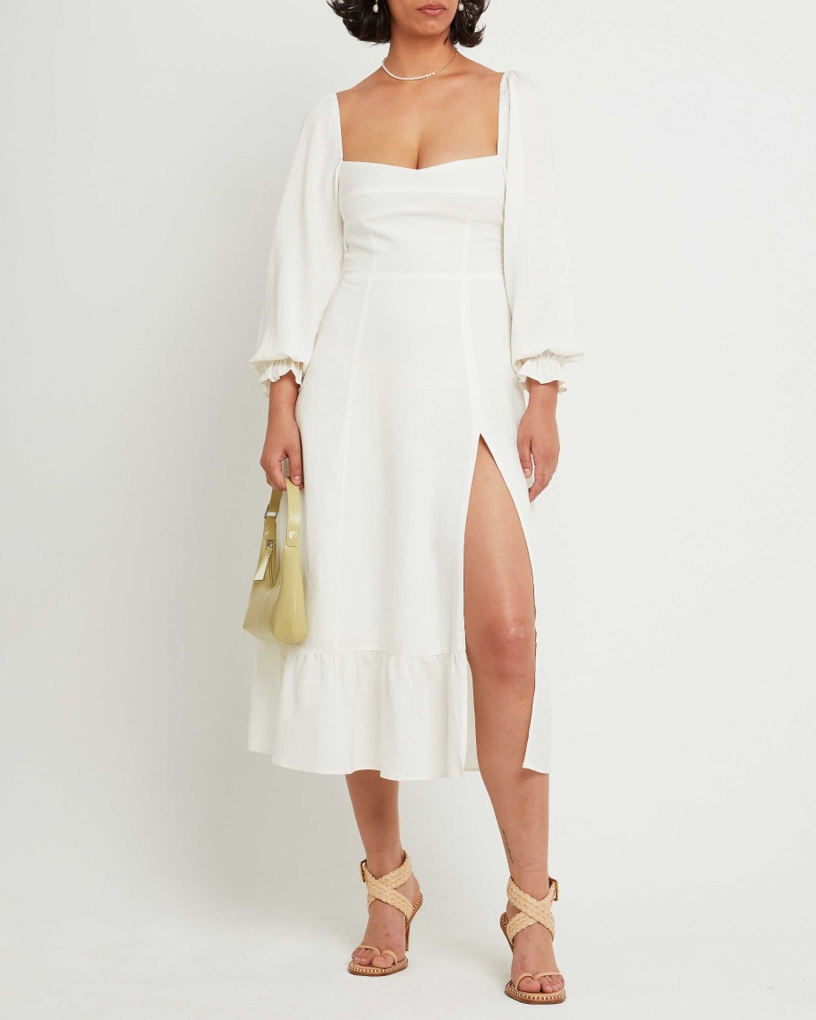 Clothing o.p.t | Aubrey Midi Dress White