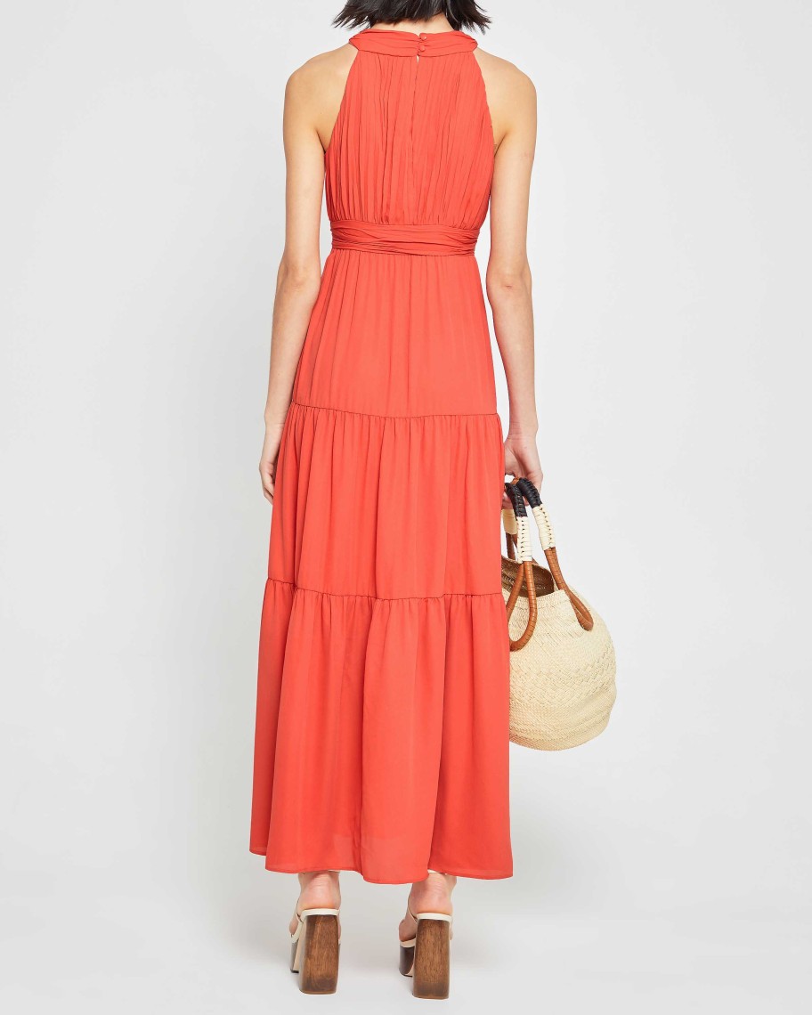 Clothing o.p.t | Shana Dress Red Orange