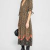 Clothing CAARA | Aksoy Dress Brown Floral