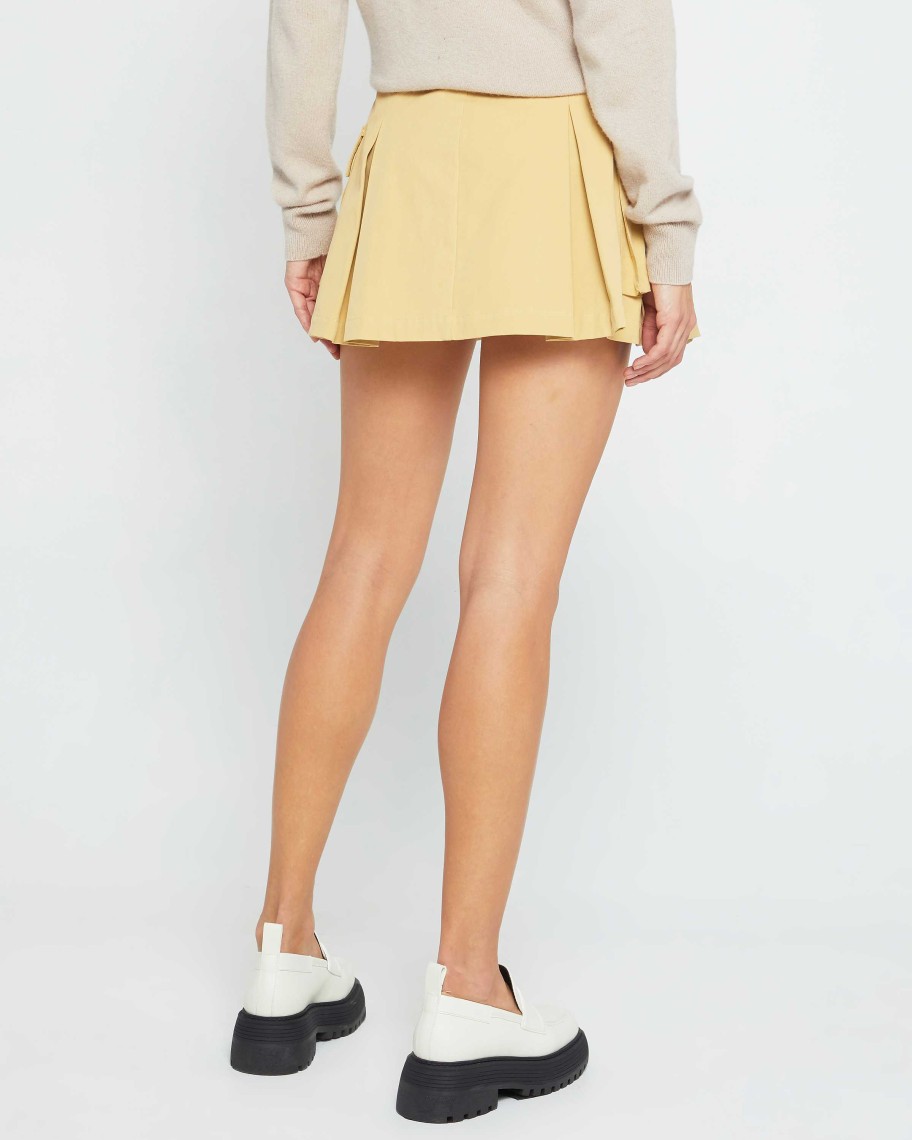 Clothing CAARA | Corey Cargo Mini Skirt Khaki