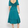 Clothing o.p.t | Violetta Midi Dress Silky Dark Green