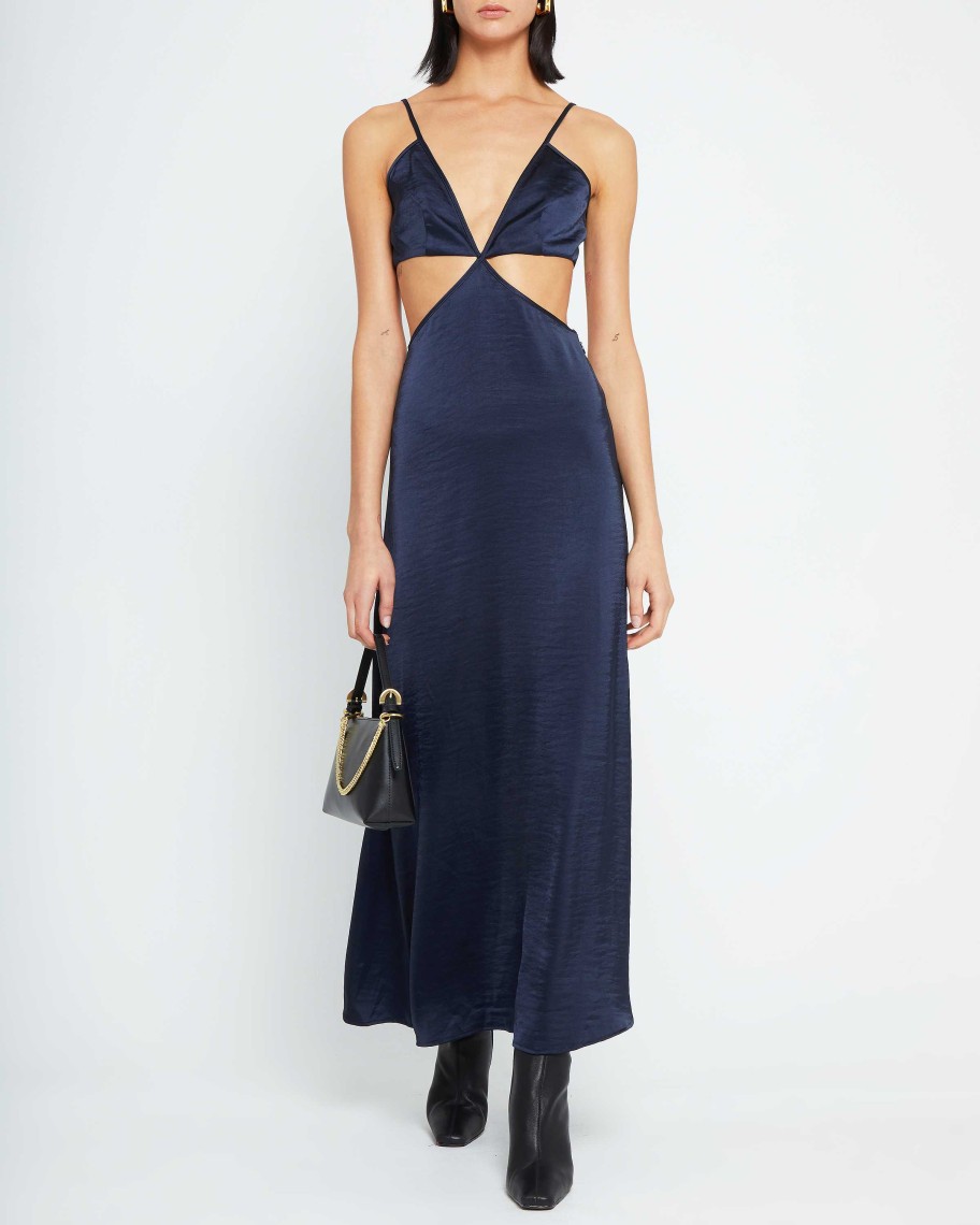 Clothing o.p.t | Marta Cutout Maxi Dress Navy