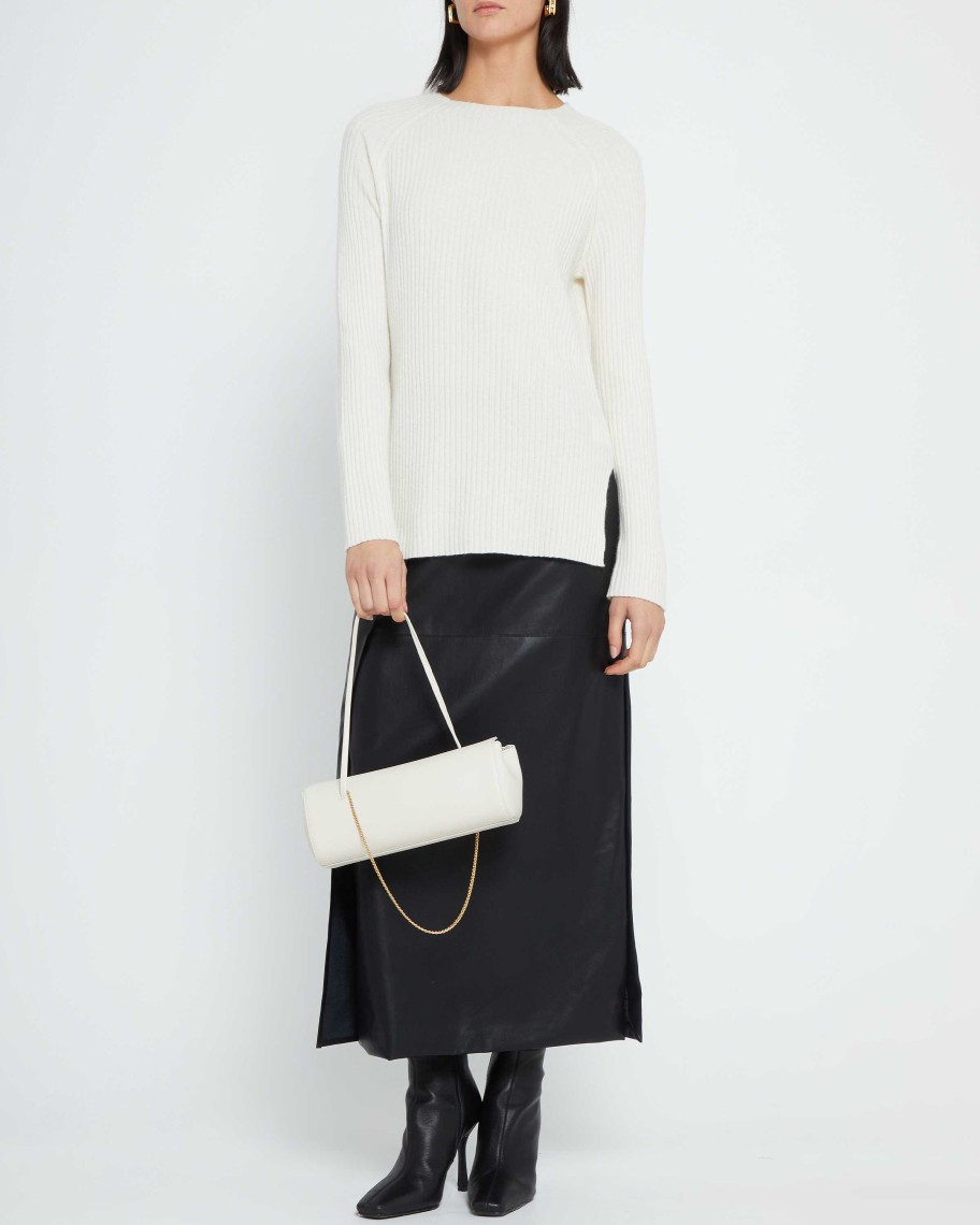 Clothing CAARA | Capua Wool Cashmere Sweater Ivory