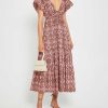 Clothing o.p.t | Fallen Dress Pink Brown Ikat