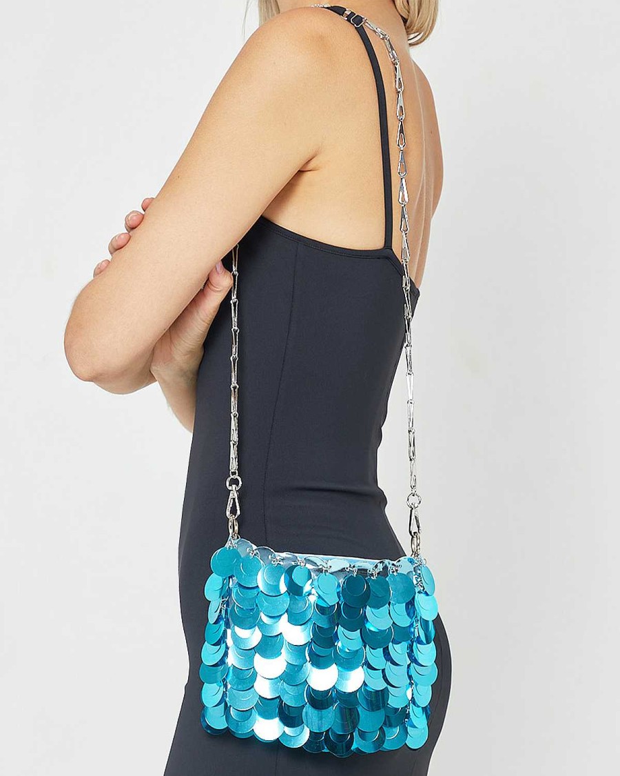 Accessories FEW MODA | Kaiya Sequin Bag Turquoise