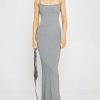 Clothing CAARA | Soft Lounge Long Slip Dress Dark Grey