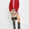 Clothing kourt | Joe Relaxed-Fit Cropped Jacket Red