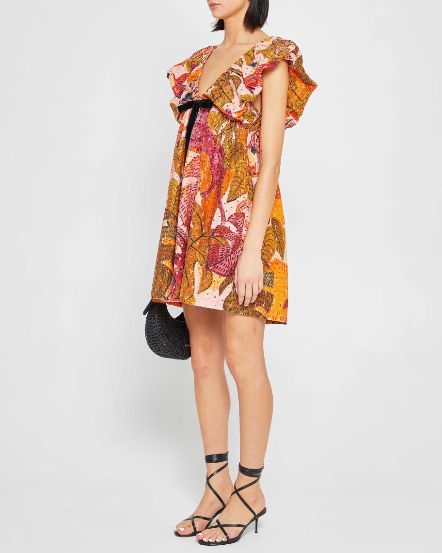 Clothing o.p.t | Didi Dress Multi Palm Print