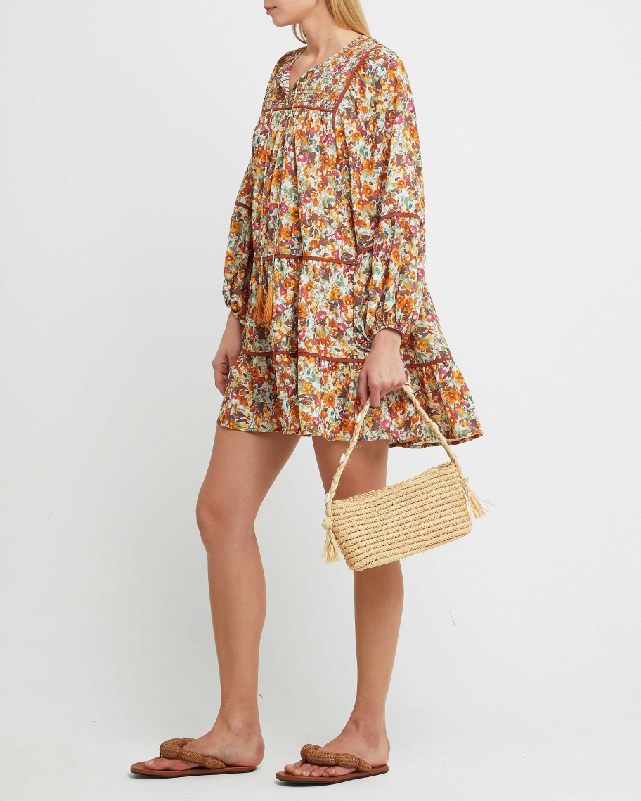 Clothing kourt | Kady Dress Orange Floral