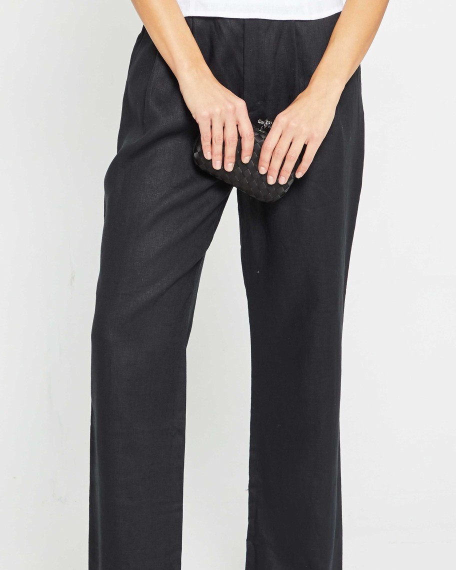 Clothing CAARA | Will Linen Pant Black