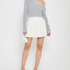 Clothing kourt | Alayah Off-Shoulder Sweater Grey