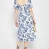 Clothing o.p.t | Violetta Midi Dress Blue Toile