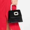 Accessories FEW MODA | Blair Mini Velvet Handbag Black