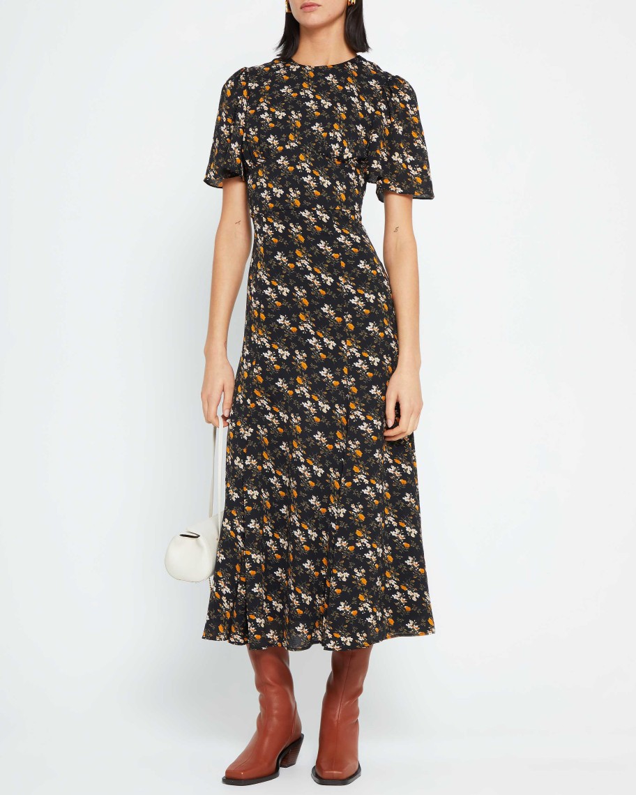 Clothing o.p.t | Riz Dress Black Floral