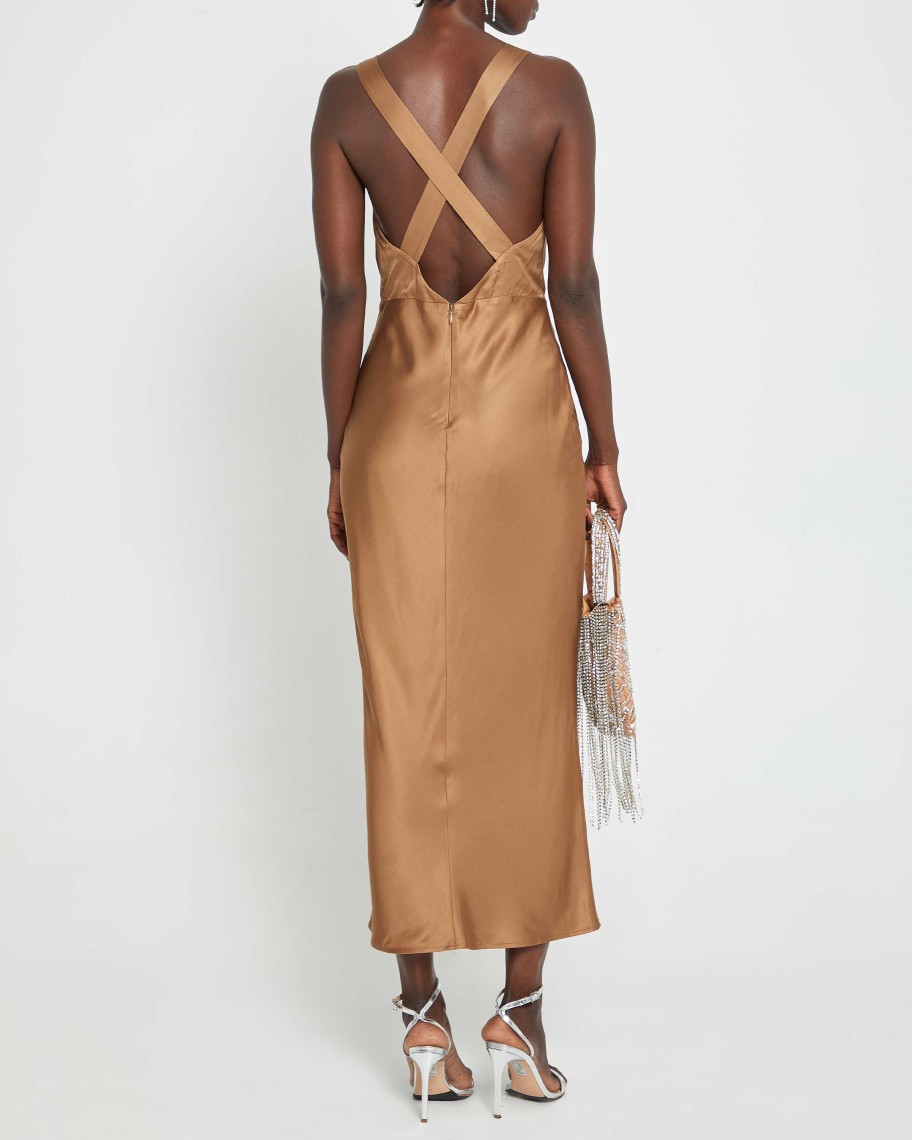 Clothing o.p.t | Emilee Dress Light Brown