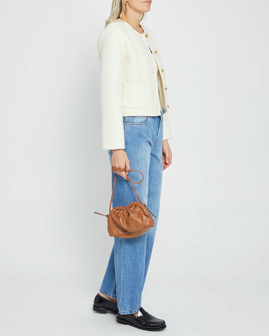 Clothing CAARA | Joe Relaxed-Fit Cropped Jacket Cream