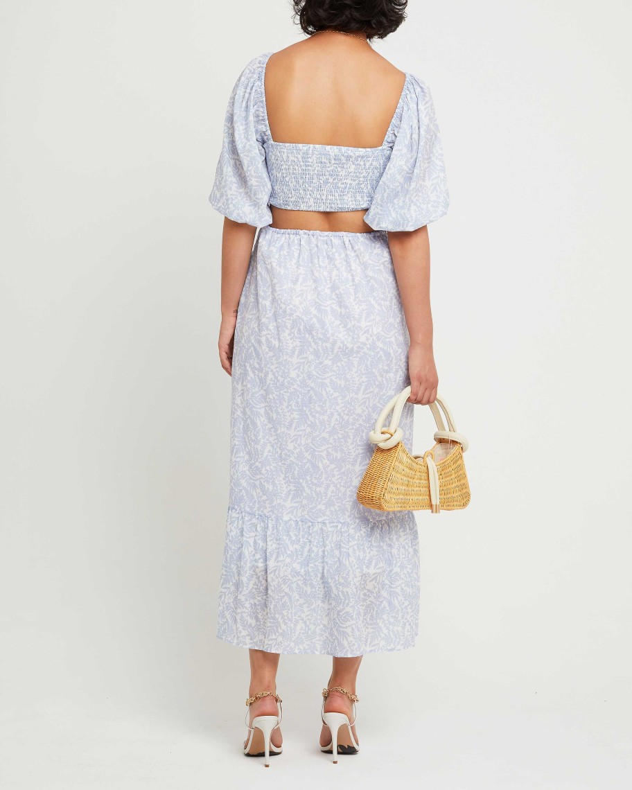 Clothing o.p.t | Leighton Dress Floral Blue