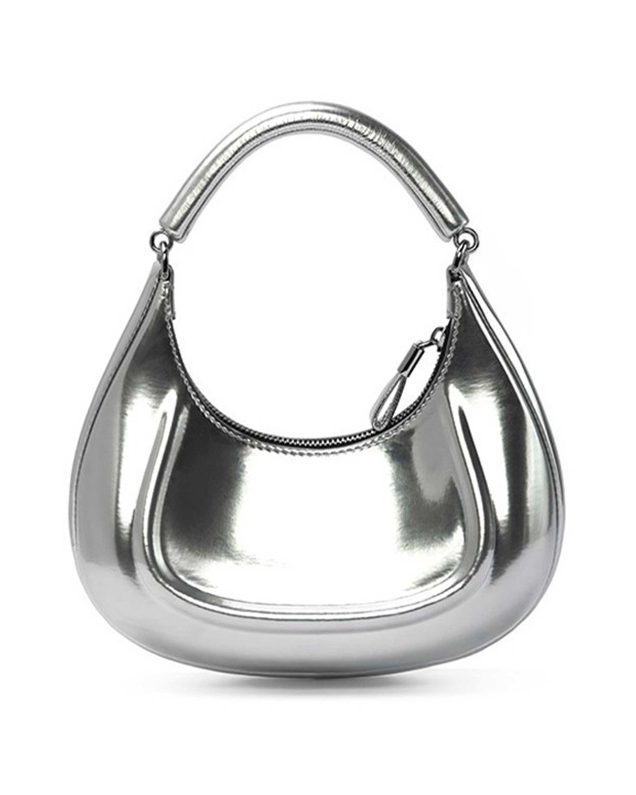 Accessories Kunogigi | Mini Moon Leather Bag Silver