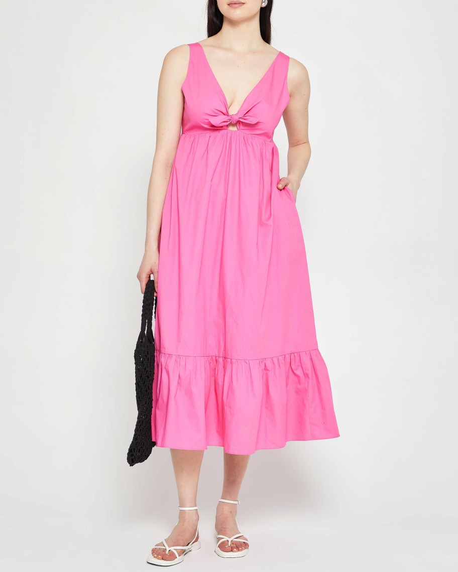 Clothing CAARA | Plaza Dress Hot Pink