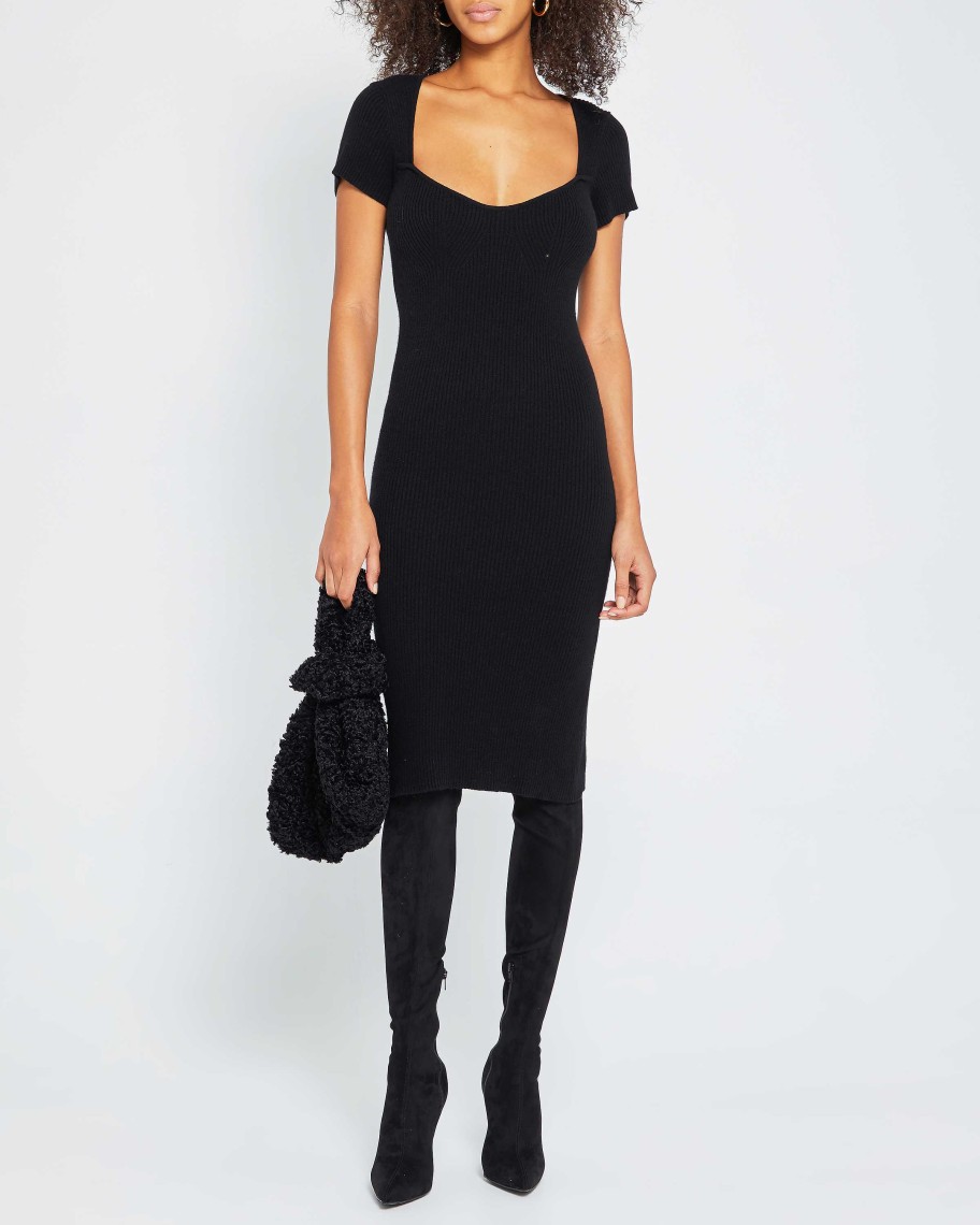 Clothing CAARA | Iram Cashmere Dress Black