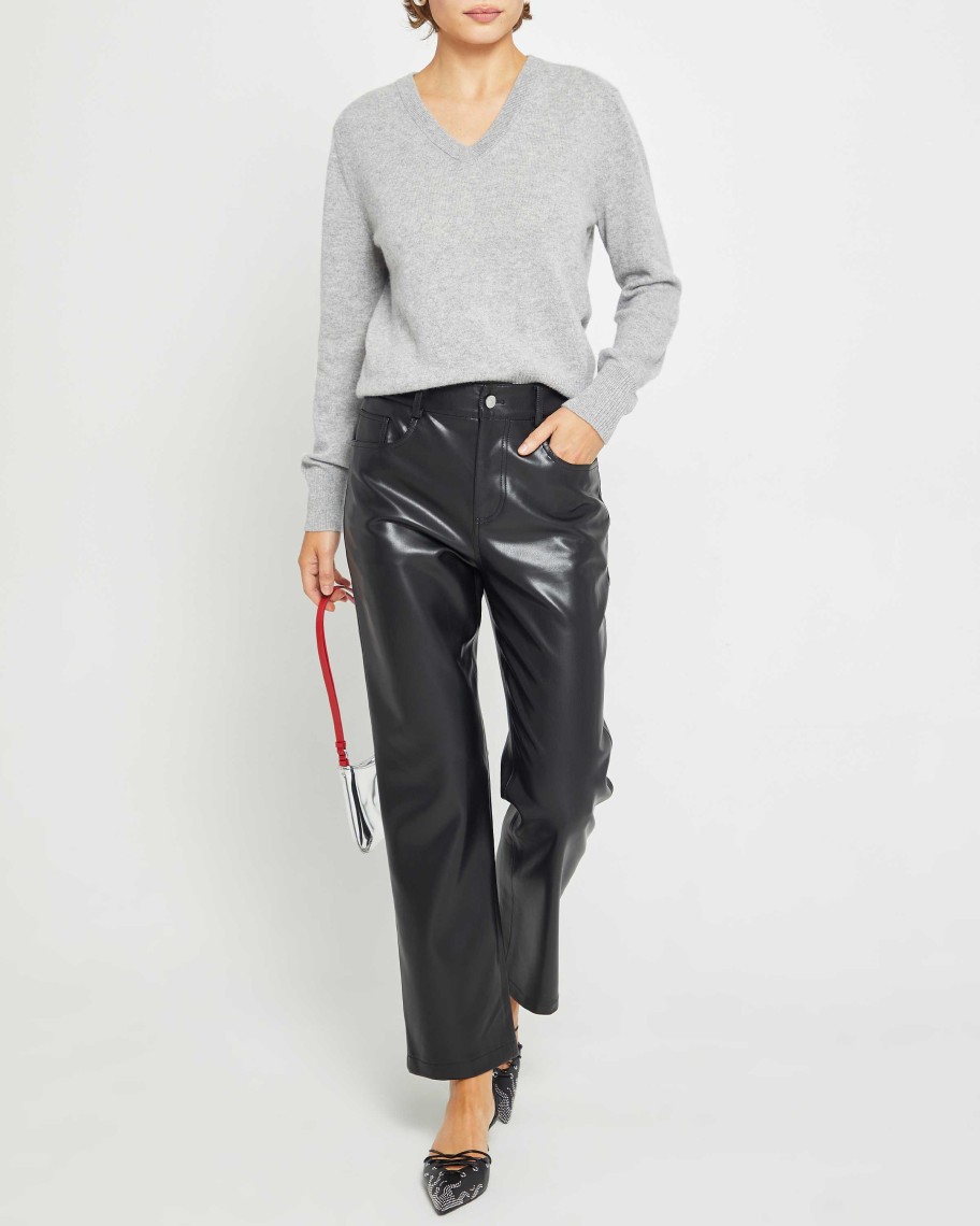 Clothing kourt | Emily Vegan Leather Pant Black