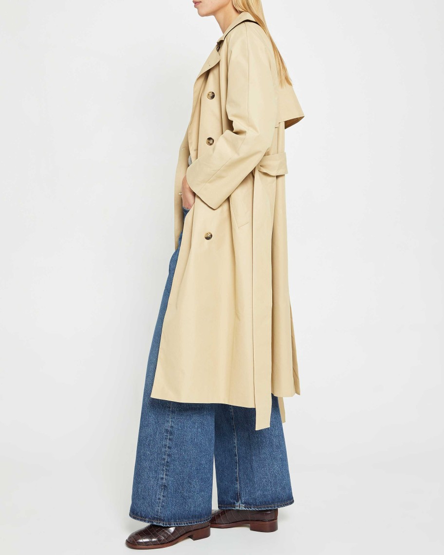 Clothing CAARA | Louie Trench Coat Khaki