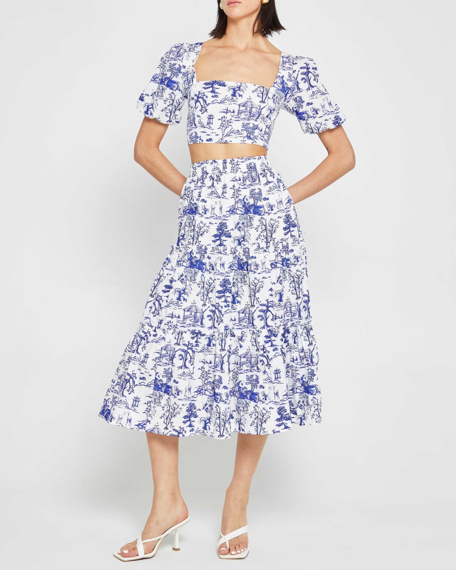 Clothing o.p.t | Thalia Two Piece Set Dark Blue Toile