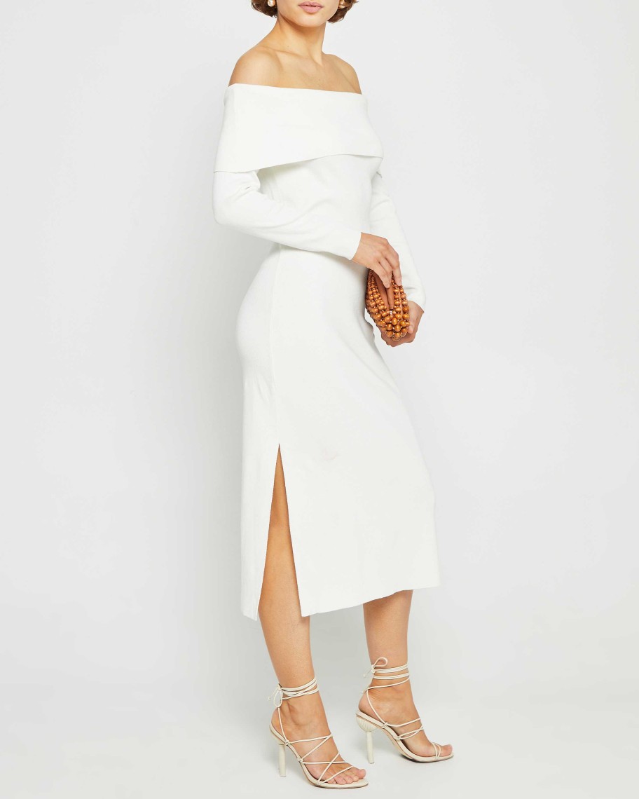 Clothing o.p.t | Francesca Midi Dress White