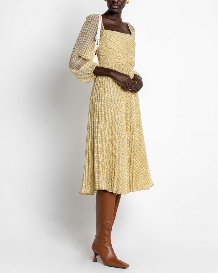 Clothing o.p.t | Hazel Dress Citrus Plaid