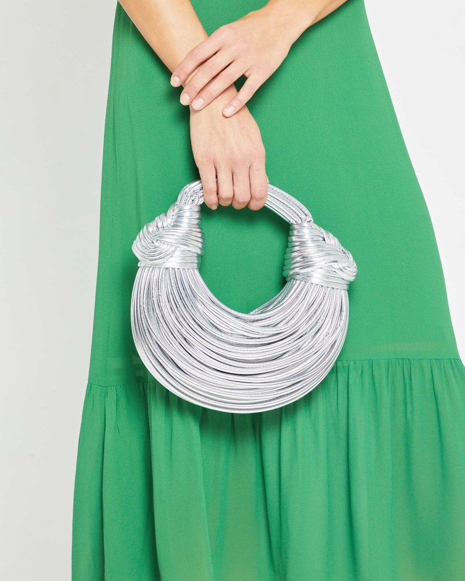 Accessories FEW MODA | Ally Double Knot Bag Silver